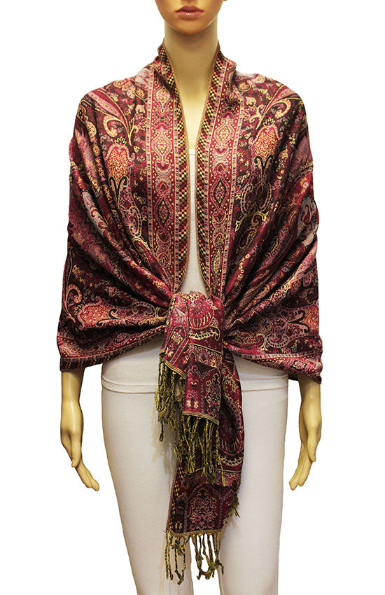 Elegant Thick Pashmina Shawl-BH2105
