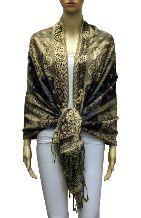 Elegant Thick Pashmina Shawl-BH2107