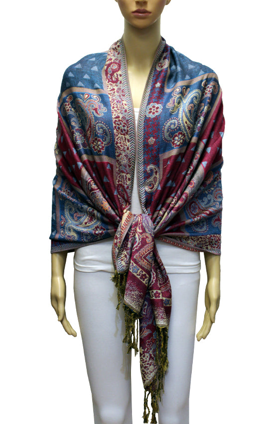 Elegant Thick Pashmina Shawl-BH2107