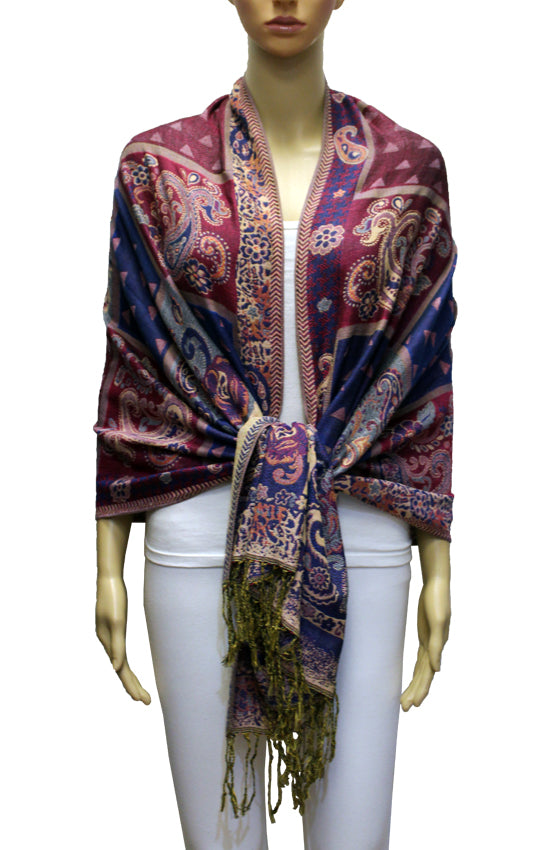 Elegant Thick Pashmina Shawl-BH2107