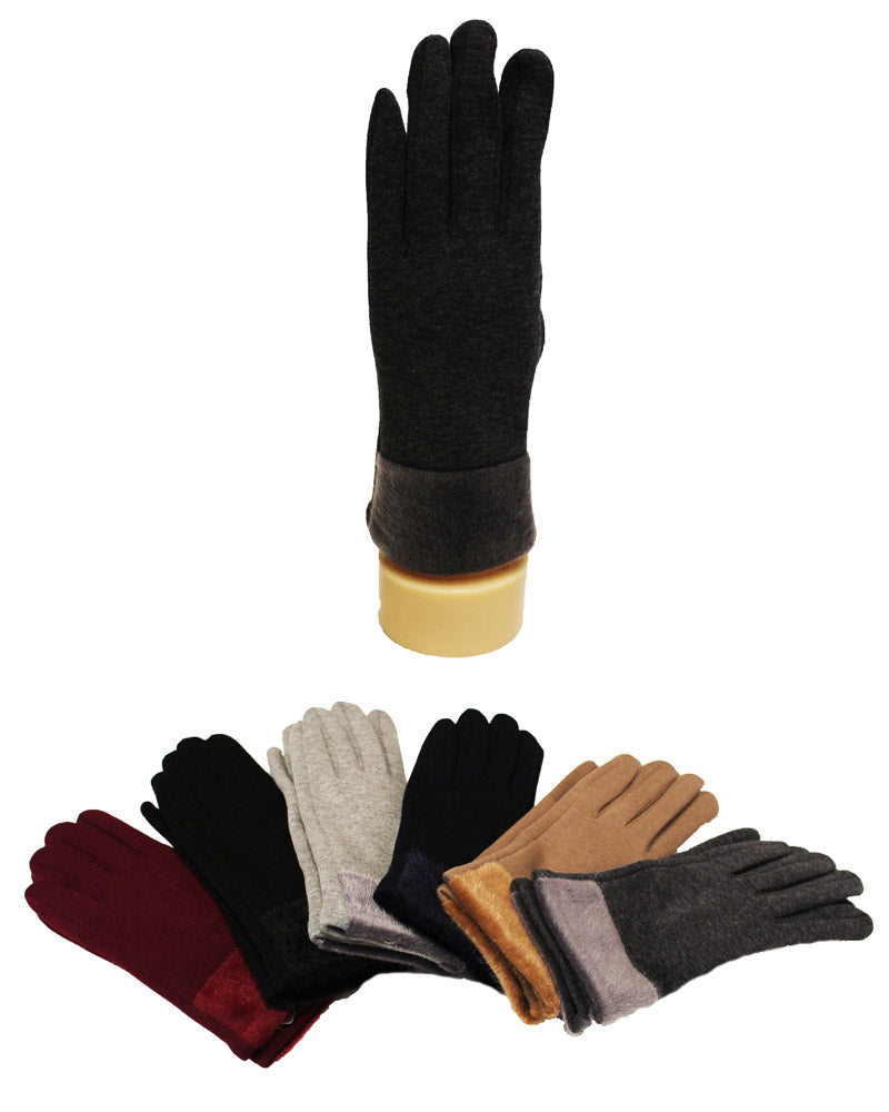 Two-Tone Touchscreen Winter Gloves-GF1808