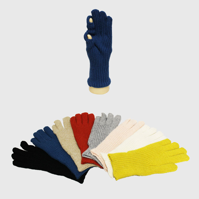 Ribbed Knit Touch Gloves-GF2207