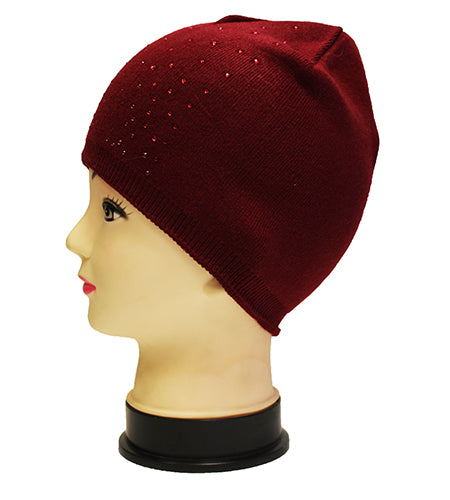 Elegant Rhinestone Beanie – HT1906
