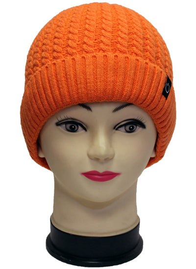 Cozy Fleece-Lined Knit Beanie-HT2104