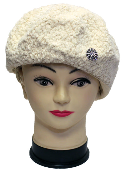 Cozy Fleece Beret Hat-HT2106