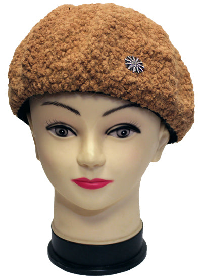 Cozy Fleece Beret Hat-HT2106
