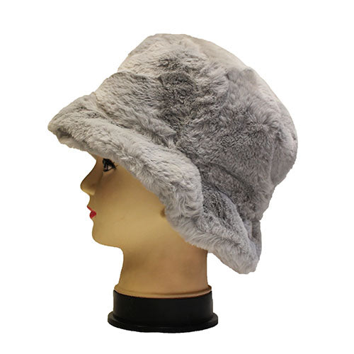 Faux Fur Bucket Hat-HT2201