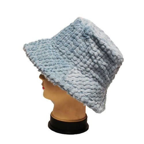 Cozy Textured Faux Fur Hat-HT2203