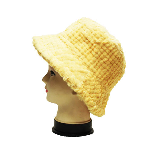 Cozy Textured Faux Fur Hat-HT2203