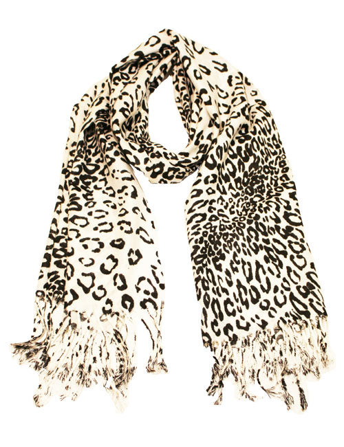 Chic Leopard Print Scarf-Qf16-04