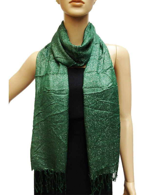 legant Silver Thread Fringe Scarf-S1275