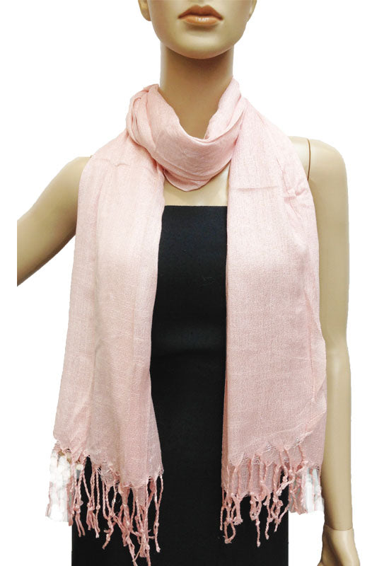 legant Silver Thread Fringe Scarf-S1275