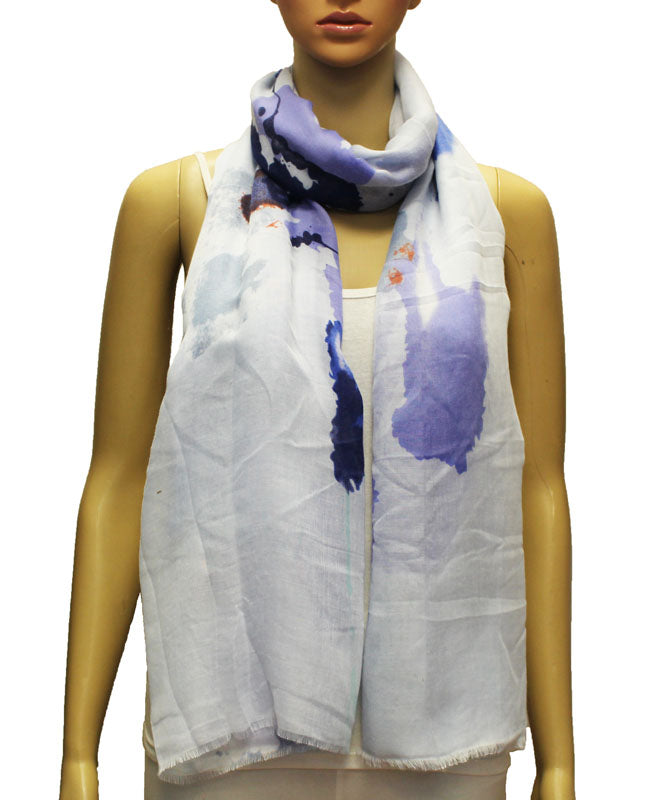 Watercolor Pattern Lightweight Scarf-S2005