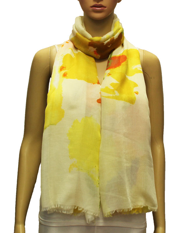 Watercolor Pattern Lightweight Scarf-S2005