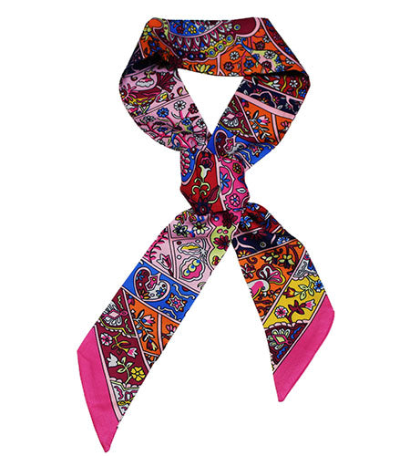 aisley Elegance Neck Ribbon Scarf-S2010
