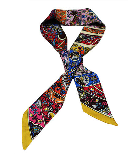 aisley Elegance Neck Ribbon Scarf-S2010