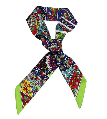 aisley Elegance Neck Ribbon Scarf-S2010