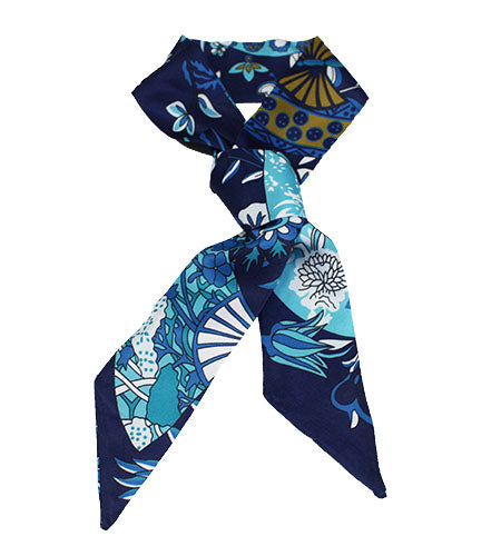 Elegant Floral Ribbon Neck Scarf-S2016