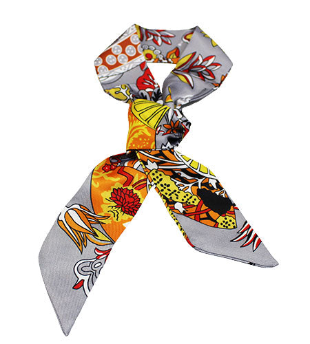 Elegant Floral Ribbon Neck Scarf-S2016