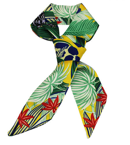 Tropical Jungle Print Neck Scarf-S2017