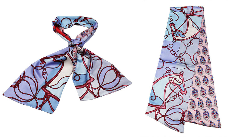 Elegant Horse Print Neck Scarf-S2019