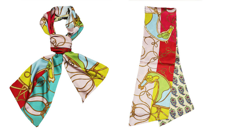 Elegant Horse Print Neck Scarf-S2019