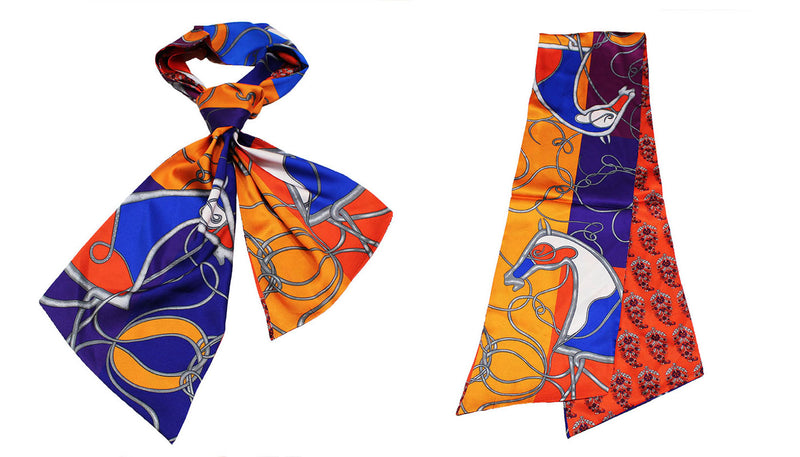 Elegant Horse Print Neck Scarf-S2019