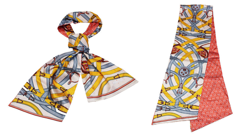 Equestrian Chain Print Neck Scarf-S2021