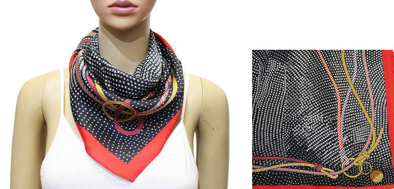 Silk Feel Nautical Rope Scarf-S2027