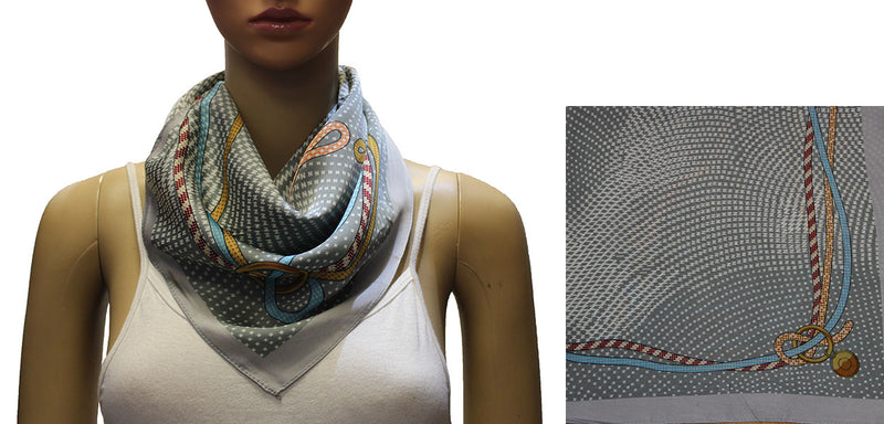 Silk Feel Nautical Rope Scarf-S2027