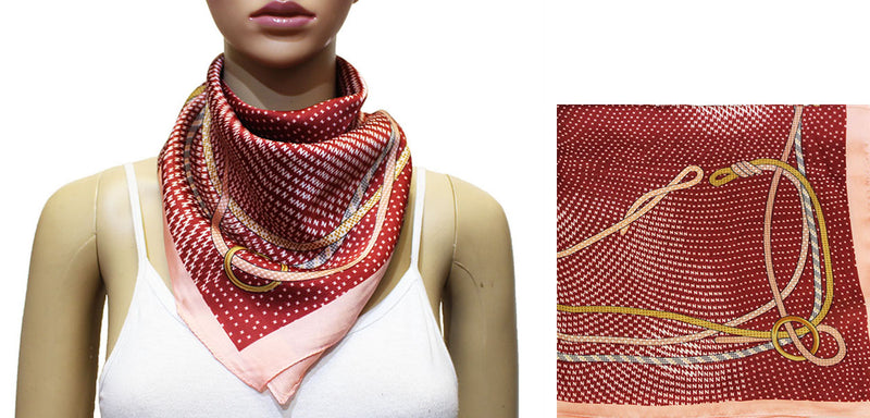 Silk Feel Nautical Rope Scarf-S2027