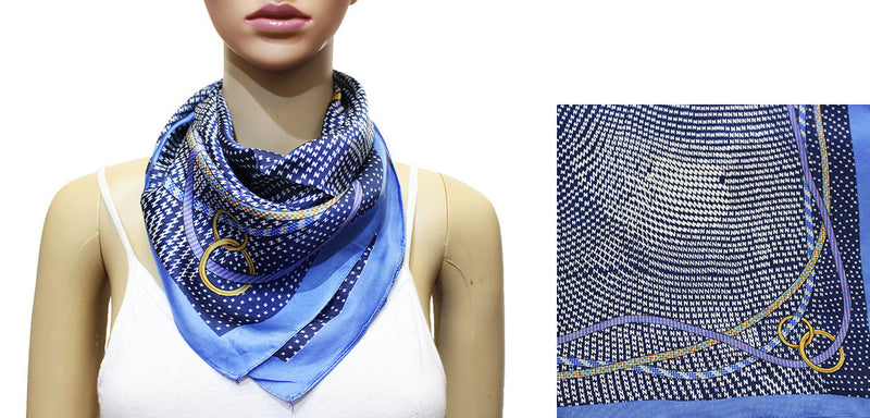 Silk Feel Nautical Rope Scarf-S2027