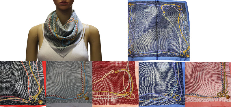 Silk Feel Nautical Rope Scarf-S2027
