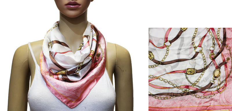 Chic Chain Print Neck Scarf-S2034
