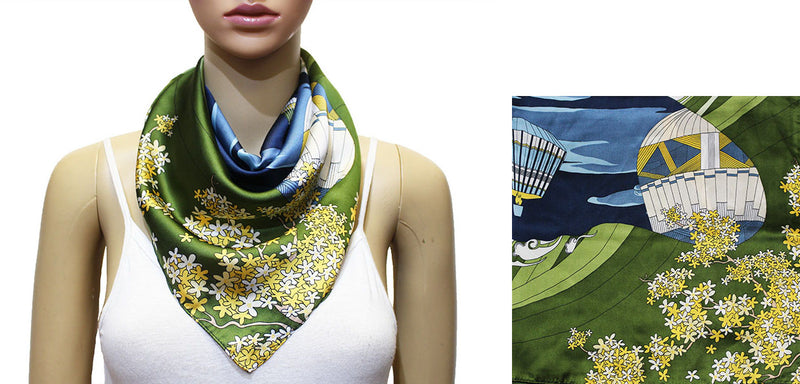 Hot Air Balloon Print Scarf-S2037