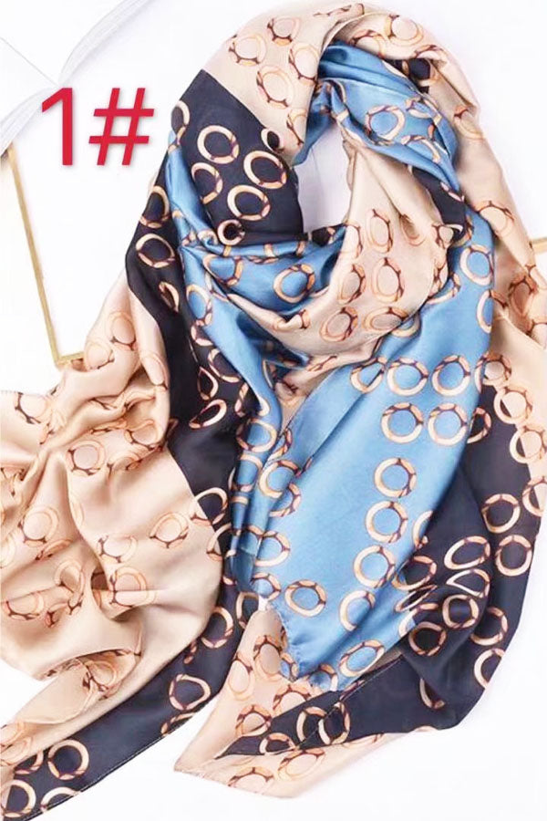 Chic Ring Pattern Silk Scarf-S2205