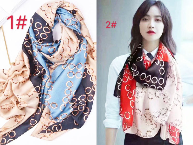 Chic Ring Pattern Silk Scarf-S2205