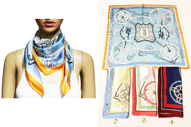 Elegant Carriage Print Scarf-S2209