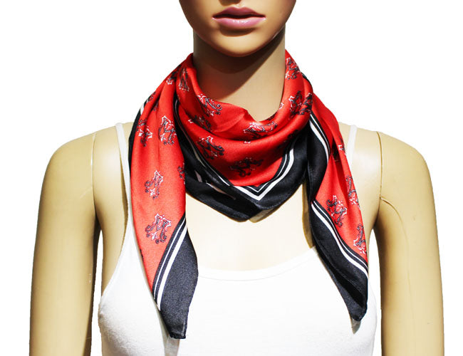 Elegant Monogram Square Neck Scarf-S2211