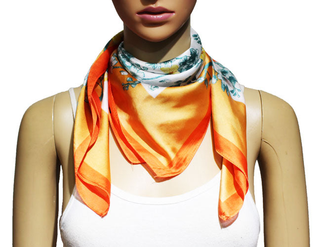 Butterfly Garden Square Neck Scarf-S2212