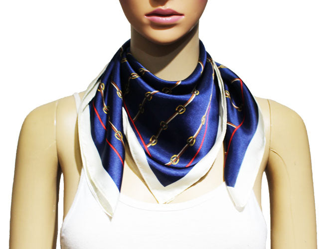 Elegant Chains Print Neck Scarf-S2213