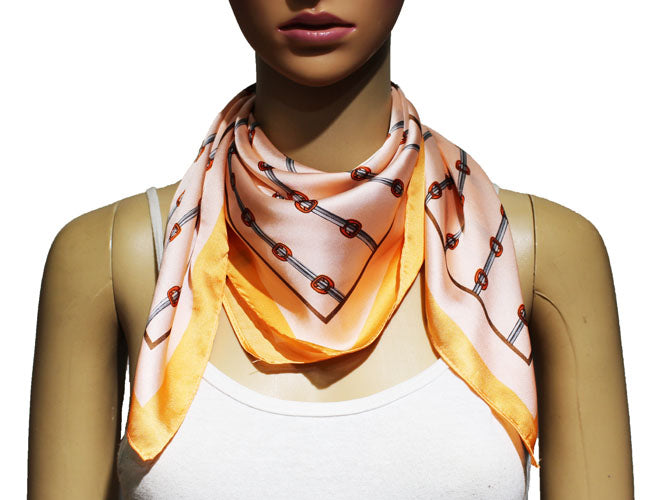 Elegant Chains Print Neck Scarf-S2213