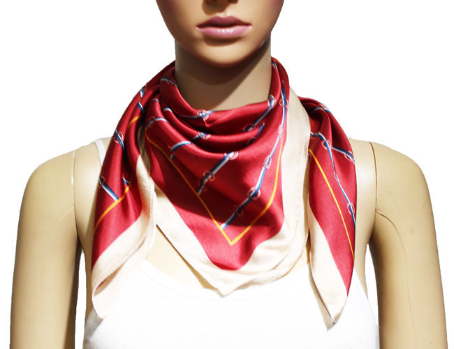 Elegant Chains Print Neck Scarf-S2213