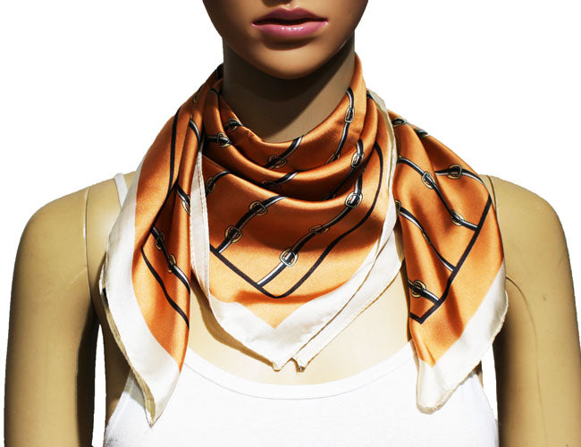 Elegant Chains Print Neck Scarf-S2213