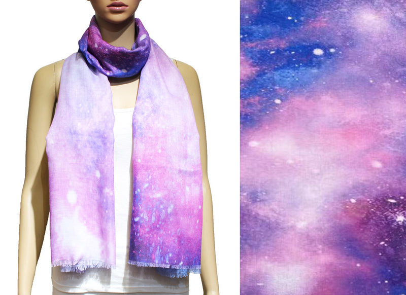 Dreamy Galaxy Print Scarf-S2227