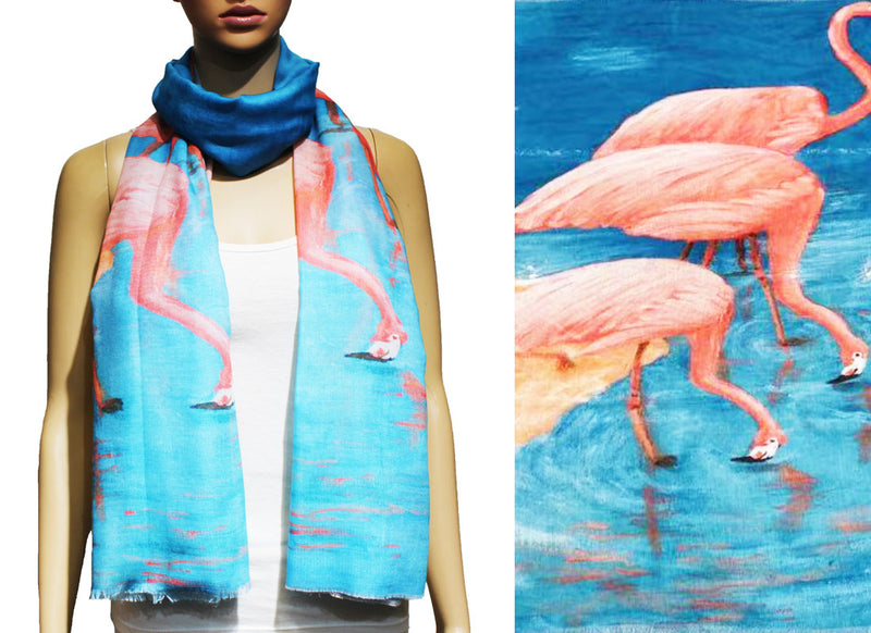 Tropical Flamingo Paradise Scarf-S2231