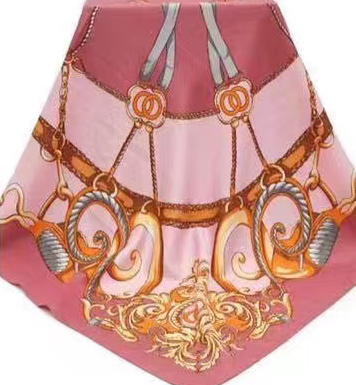 Baroque Chain Print Neck Scarf-S2303