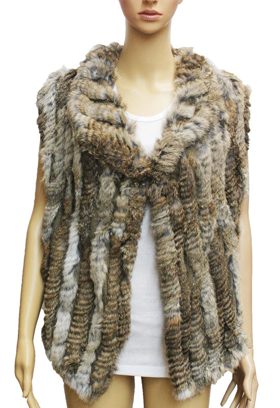 Luxe Rabbit Fur Vest-SHW1617
