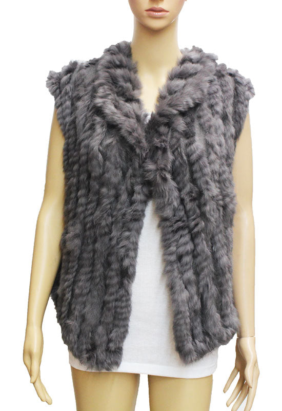 Luxe Rabbit Fur Vest-SHW1617