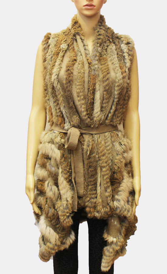 Elegant Rabbit Fur Vest-SHW1620